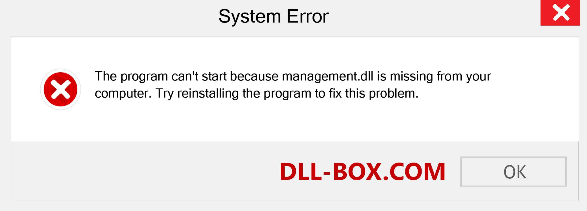 management.dll file is missing?. Download for Windows 7, 8, 10 - Fix  management dll Missing Error on Windows, photos, images